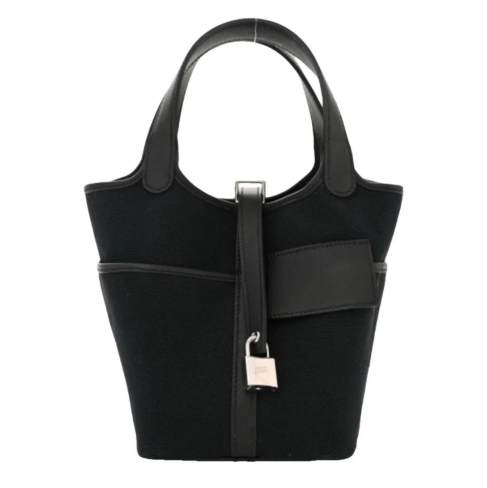 Hermes Picotin 18 Cargo Black with Palladium Hardware